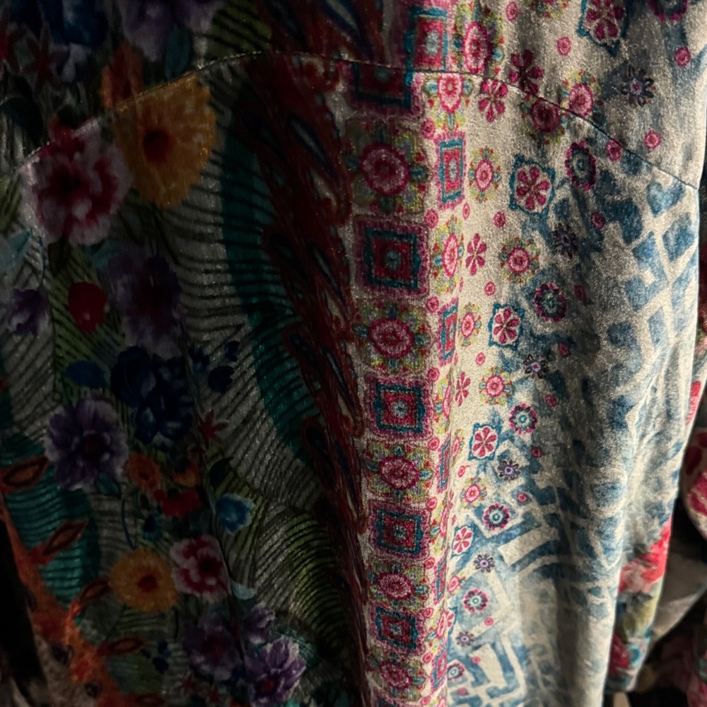 Johnny Was Multicolor Patterned Cardigan - Picture 10 of 16